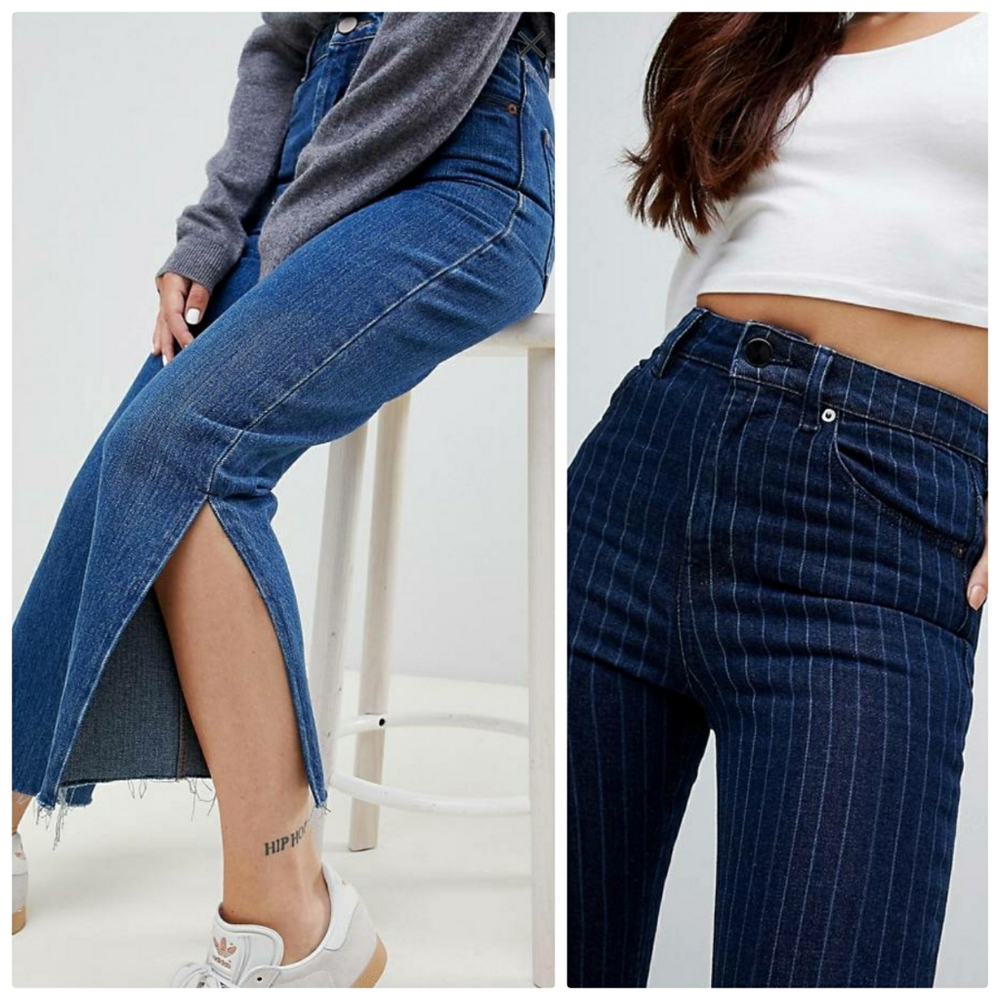 NEW Lot of 2 ASOS High Rise Jeans-Size 4 👖 - Picture 4 of 13